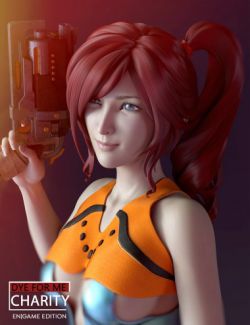 D4M Charity Hair LoRes for Genesis 3 Female(s)