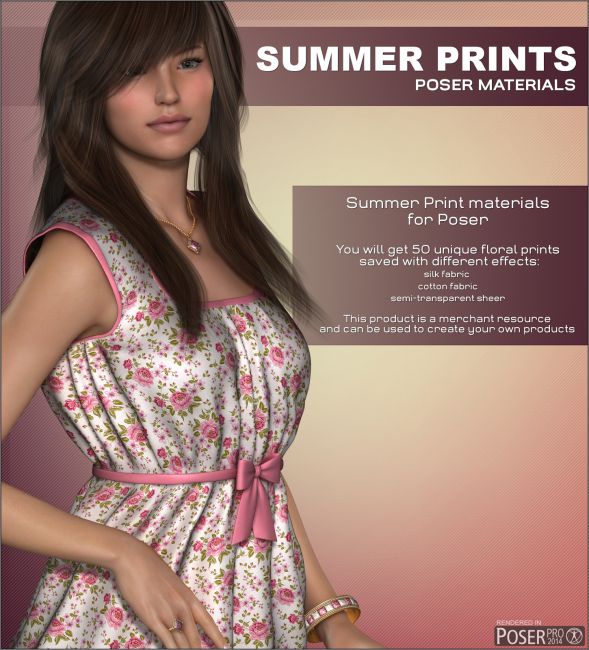 Click here to see preview images for "Poser - Summer Prints" Poser - Summer Prints