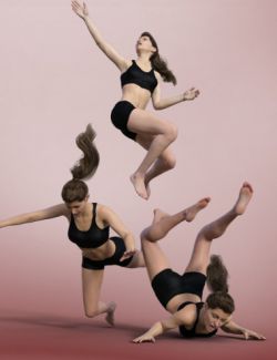 Falling Down Poses for Genesis 8 Female and Victoria 8
