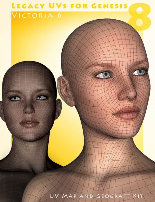 Click here to see preview images for "Legacy UVs for Genesis 8: Victoria 6" Legacy UVs for Genesis 8: Victoria 6