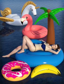 Inflatable Pool Toys & Poses for Genesis 3 and 8