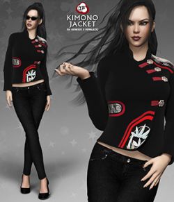 Kimono Jacket for Genesis 3 Females