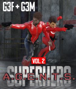 SuperHero Agents for G3F and G3M Volume 2