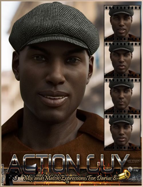 Click here to see preview images for "Action Guy Mix and Match Expressions for Darius 8 And Genesis 8 Male(s)" Action Guy Mix and Match Expressions for Darius 8 And Genesis 8 Male(s)
