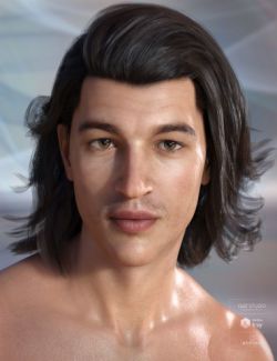 Osher Hair for Genesis 3 & 8 Male(s)