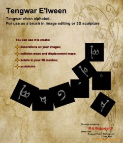E'lween Tengwar Runic Alphabet