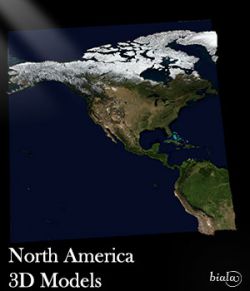 North America 3D Model