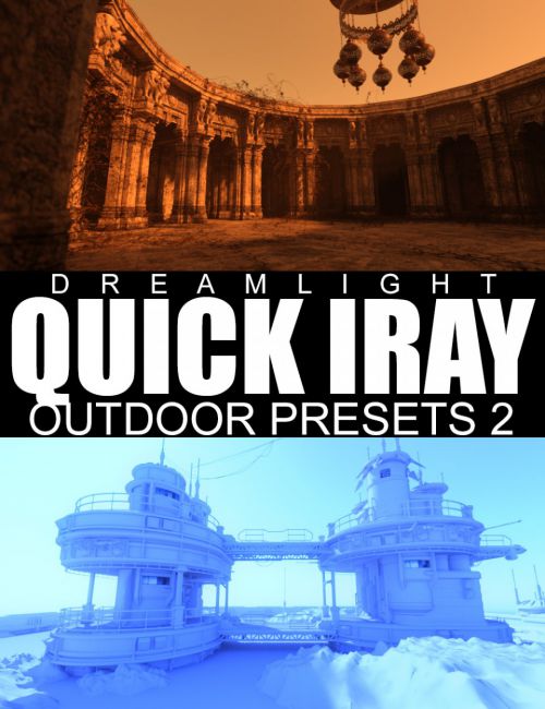 Click here to see preview images for "Quick Iray Outdoor Presets 2" Quick Iray Outdoor Presets 2