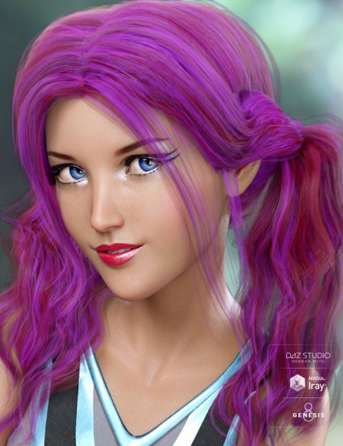 Click here to see preview images for "Low Pigtail Hair for Genesis 3 and 8 Female(s)" Low Pigtail Hair for Genesis 3 and 8 Female(s)