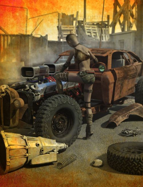 Click here to see preview images for "Wasteland Vehicle Construction Set" Wasteland Vehicle Construction Set