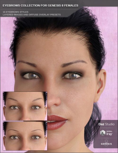 Click here to see preview images for "Eyebrows Collection for Genesis 8 Female(s)" Eyebrows Collection for Genesis 8 Female(s)