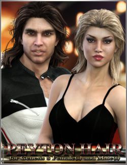 Peyton Hair for Genesis 8