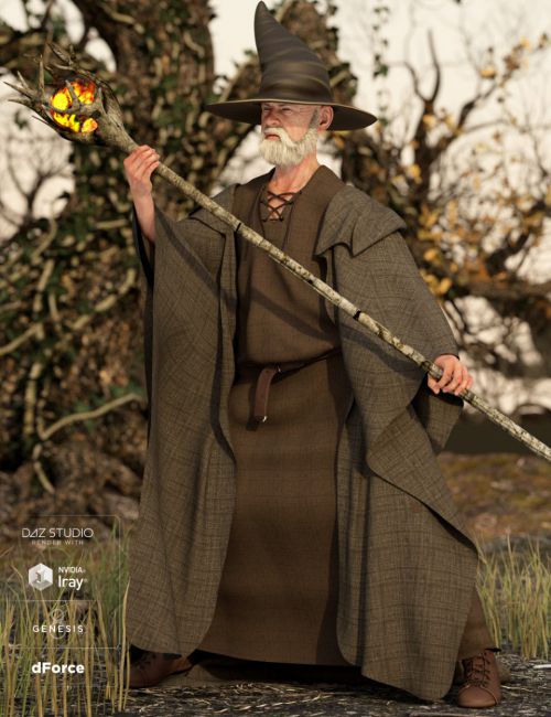 Click here to see preview images for "dForce Wizard Lore Outfit for Genesis 8 Male(s)" dForce Wizard Lore Outfit for Genesis 8 Male(s)