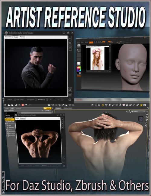 Click here to see preview images for "EJ Artist Reference Studio for Daz Studio Zbrush and Others" EJ Artist Reference Studio for Daz Studio Zbrush and Others
