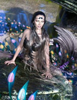 Aguja Mermaid Hair with dForce for Genesis 8 Female