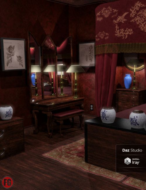 Click here to see preview images for "FG Fancy Asian Hotel Room" FG Fancy Asian Hotel Room