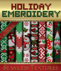 Holiday Embroidery Seamless Textures