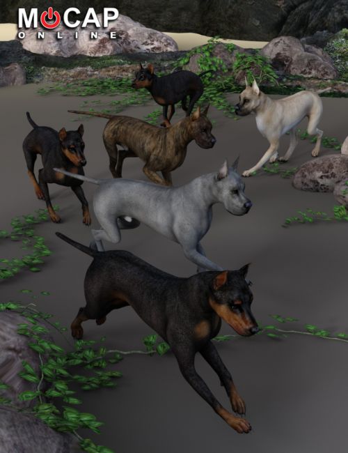 Click here to see preview images for "Dog 8 Animation Cycles - Base and Great Dane" Dog 8 Animation Cycles - Base and Great Dane