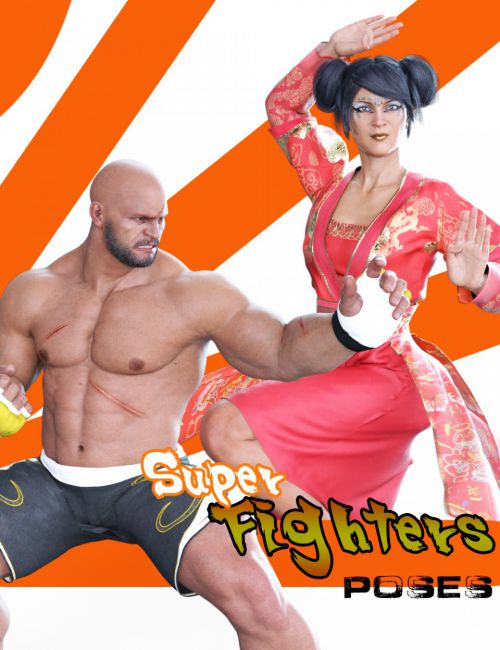 Click here to see preview images for "Super Fighter Poses for Genesis 8" Super Fighter Poses for Genesis 8