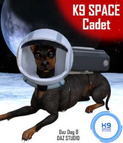 K9 SPACE CADET Outfit for Daz Dog 8 Doberman- Daz Studio