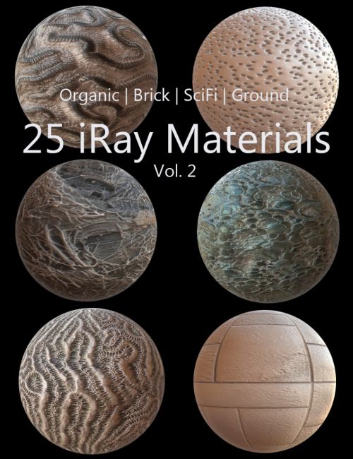 Click here to see preview images for "Iray Materials Collection Vol 2" Iray Materials Collection Vol 2