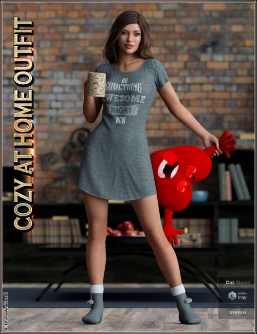 Click here to see preview images for "dForce Cozy Outfit - Props and Poses For Genesis 8 Female(s)" dForce Cozy Outfit - Props and Poses For Genesis 8 Female(s)