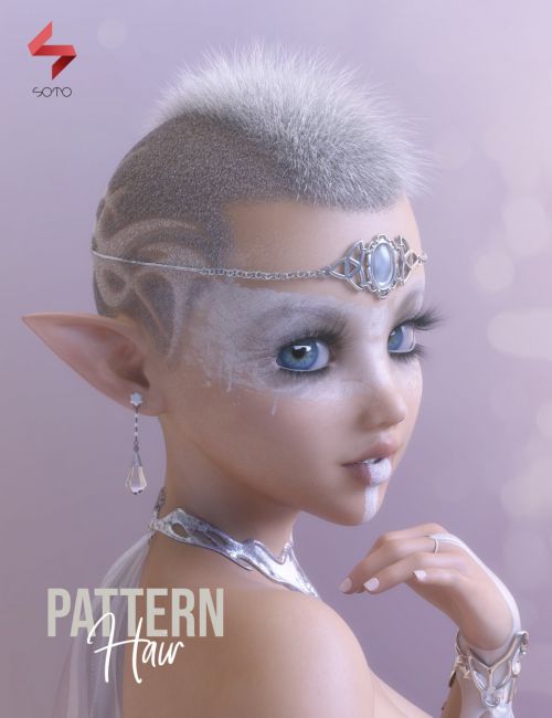 Click here to see preview images for "Pattern Hair for Genesis 3 and 8" Pattern Hair for Genesis 3 and 8