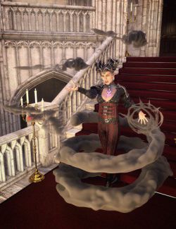 Vampiric Dark Mist Props and Poses for Genesis 3 and 8 Female