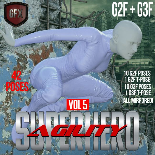 Click here to see preview images for "SuperHero Agility for G2F and G3F Volume 5" SuperHero Agility for G2F and G3F Volume 5