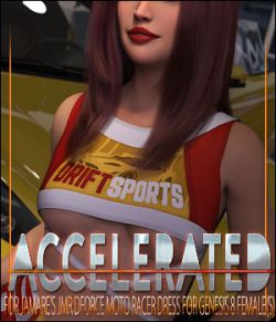 Accelerated for JMR dForce Moto Racer Dress for Genesis 8 Females