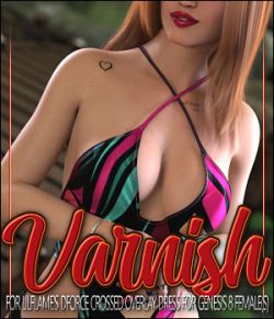 Varnish for dForce Crossed Overlay Dress for Genesis 8 Females