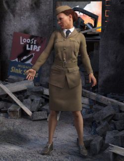 Blitz Girl Uniform for Genesis 8 Female(s)