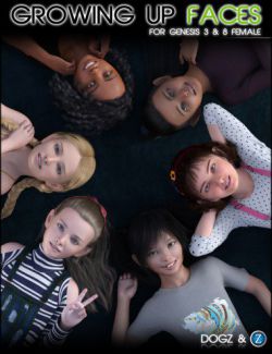 Growing Up Faces for Genesis 3 & 8 Female(s)