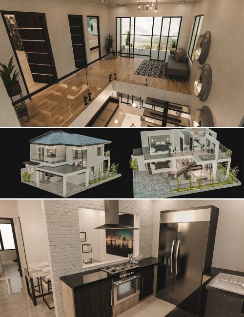 Click here to see preview images for "Modern Vacation House" Modern Vacation House