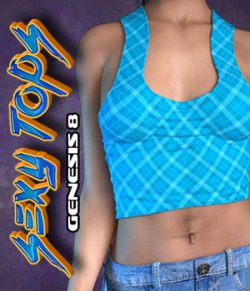 Exnem Sexy Tops for Genesis 8 Female