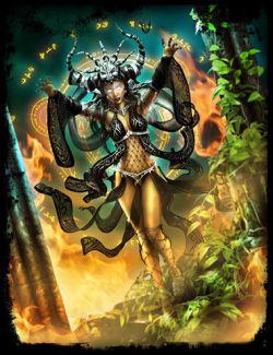 dForce Mistress Malefica Outfit for Genesis 8 Female(s) with Poses and Scepter