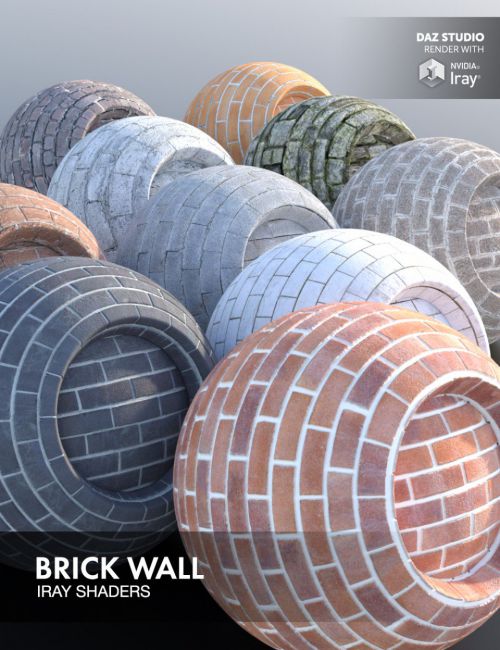 Click here to see preview images for "Brick Wall - Iray Shaders" Brick Wall - Iray Shaders