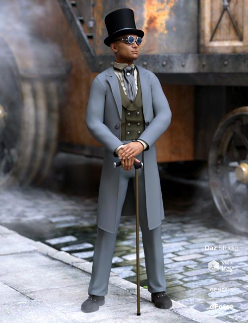 Click here to see preview images for "dForce Steampunk Classic for Genesis 8 Male(s)" dForce Steampunk Classic for Genesis 8 Male(s)