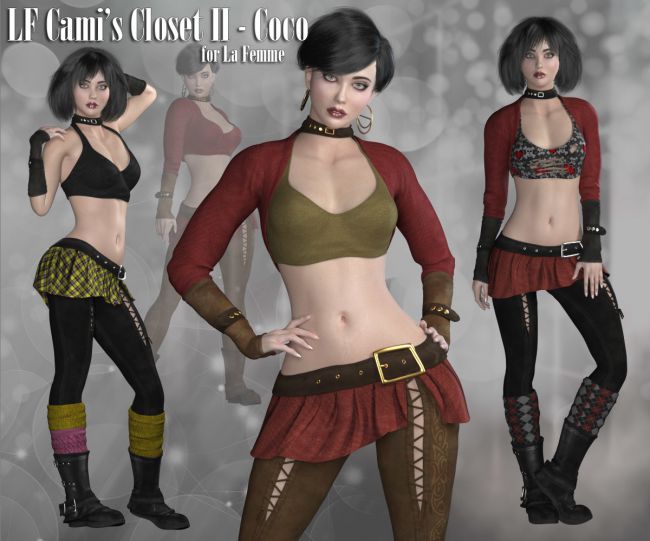 Click here to see preview images for "La Femme Cami's Closet II - Coco" La Femme Cami's Closet II - Coco