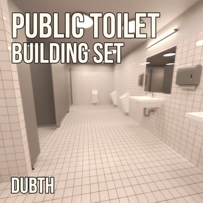 Click here to see preview images for "Public Toilet Construction Set" Public Toilet Construction Set