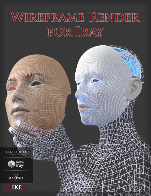 Click here to see preview images for "Wireframe Render for Iray" Wireframe Render for Iray