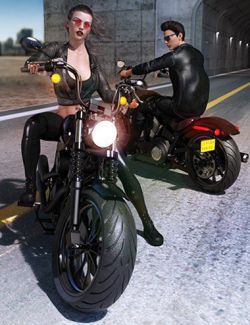 Z Low Rider Motorbike and Poses