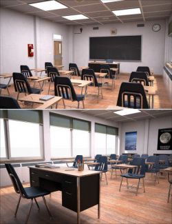 High School Classroom Interior