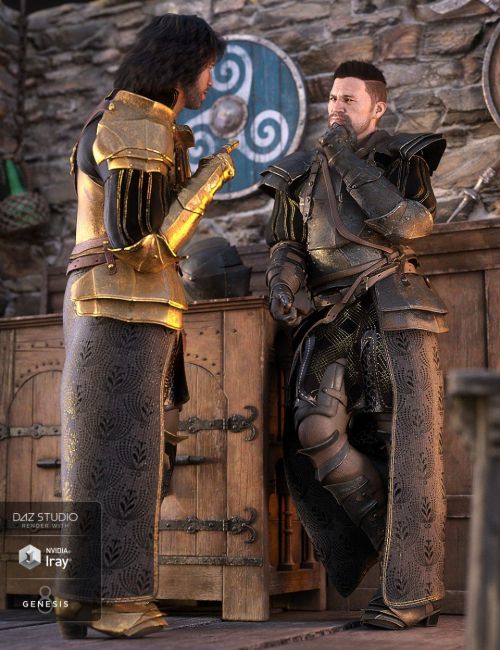 Click here to see preview images for "dForce Bellowtalons Knight Outfit Textures" dForce Bellowtalons Knight Outfit Textures