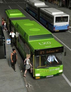 Articulated City Bus