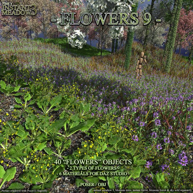 Click here to see preview images for "Flinks Instant Meadow 3 - Flowers 9" Flinks Instant Meadow 3 - Flowers 9