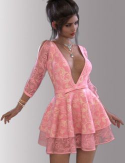 dForce June Holiday Dress Outfit for Genesis 8 Female(s)