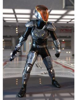 Sci-Fi Guard Outfit for Genesis 8 Male(s)