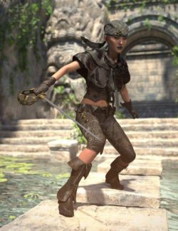 dForce Buccaneeress Pirate Outfit for Genesis 8 Female (s)
