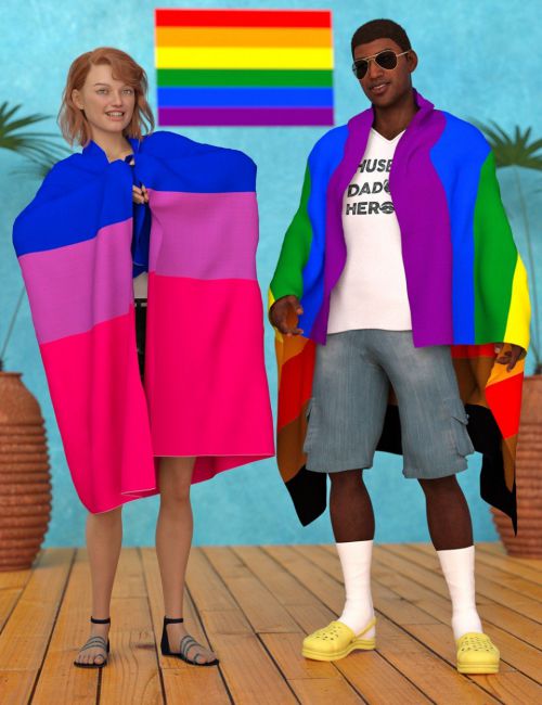 Click here to see preview images for "dForce Pride Flags for Genesis 8" dForce Pride Flags for Genesis 8